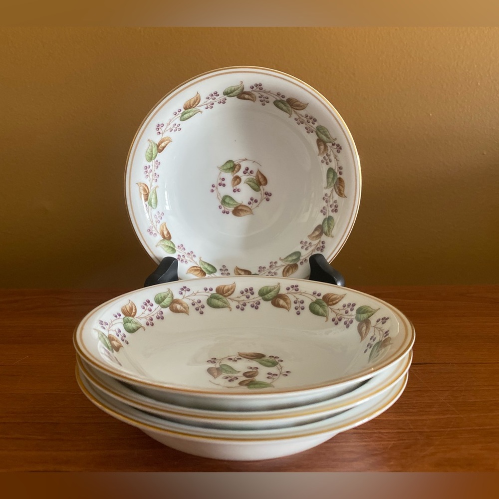 Set of 4 Noritake Small Bowls / Cordova fruit / dessert dish bowl